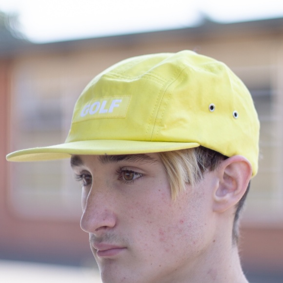 yellow golf camp cap - Picture 4 of 4